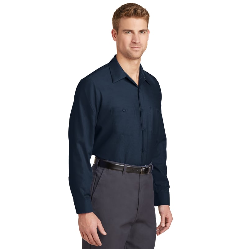 Red Kap Long Size, Long Sleeve Industrial Work Shirt. 6