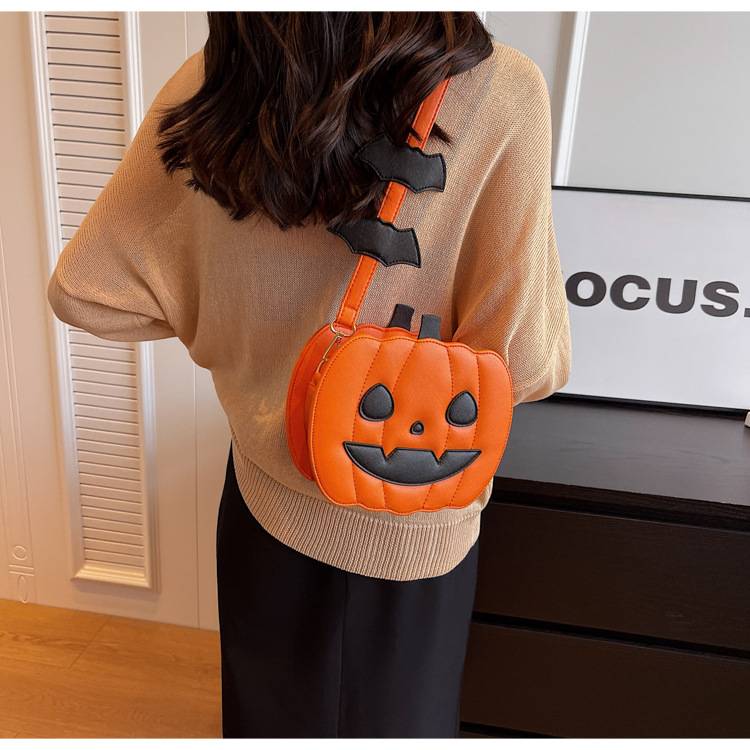 Whimsical Halloween Pumpkin Crossbody Bag 3