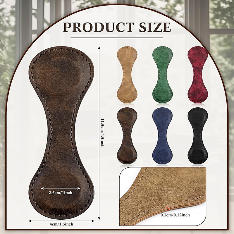 Magnetic Leather Bookmark 3