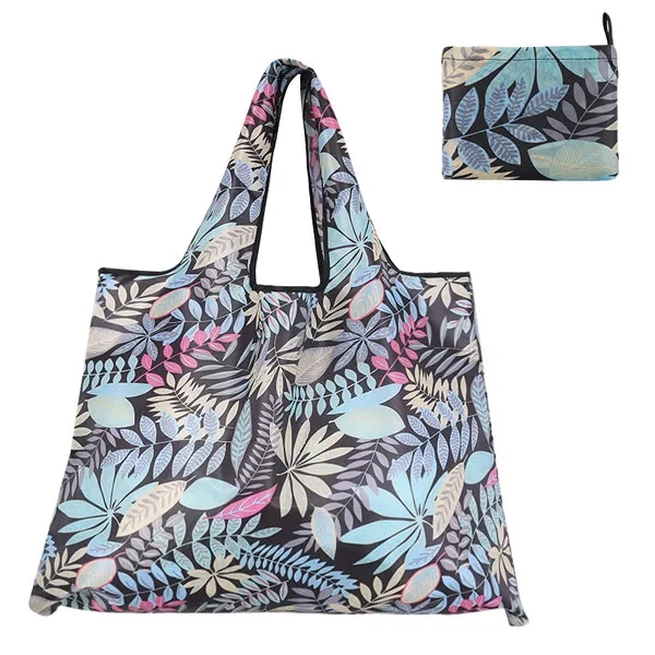 Full Color Jumbo Reusable Foldable Grocery Bags 2