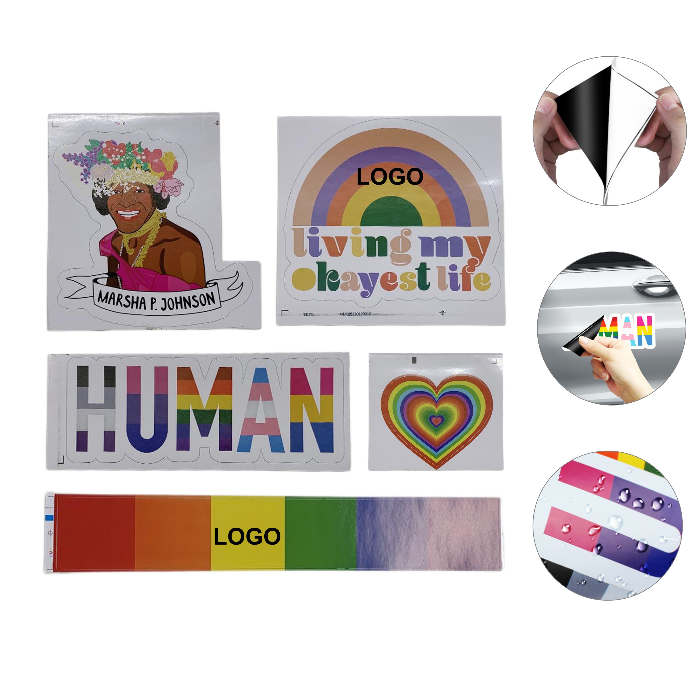 Pride Sticker for Car (direct import) 2