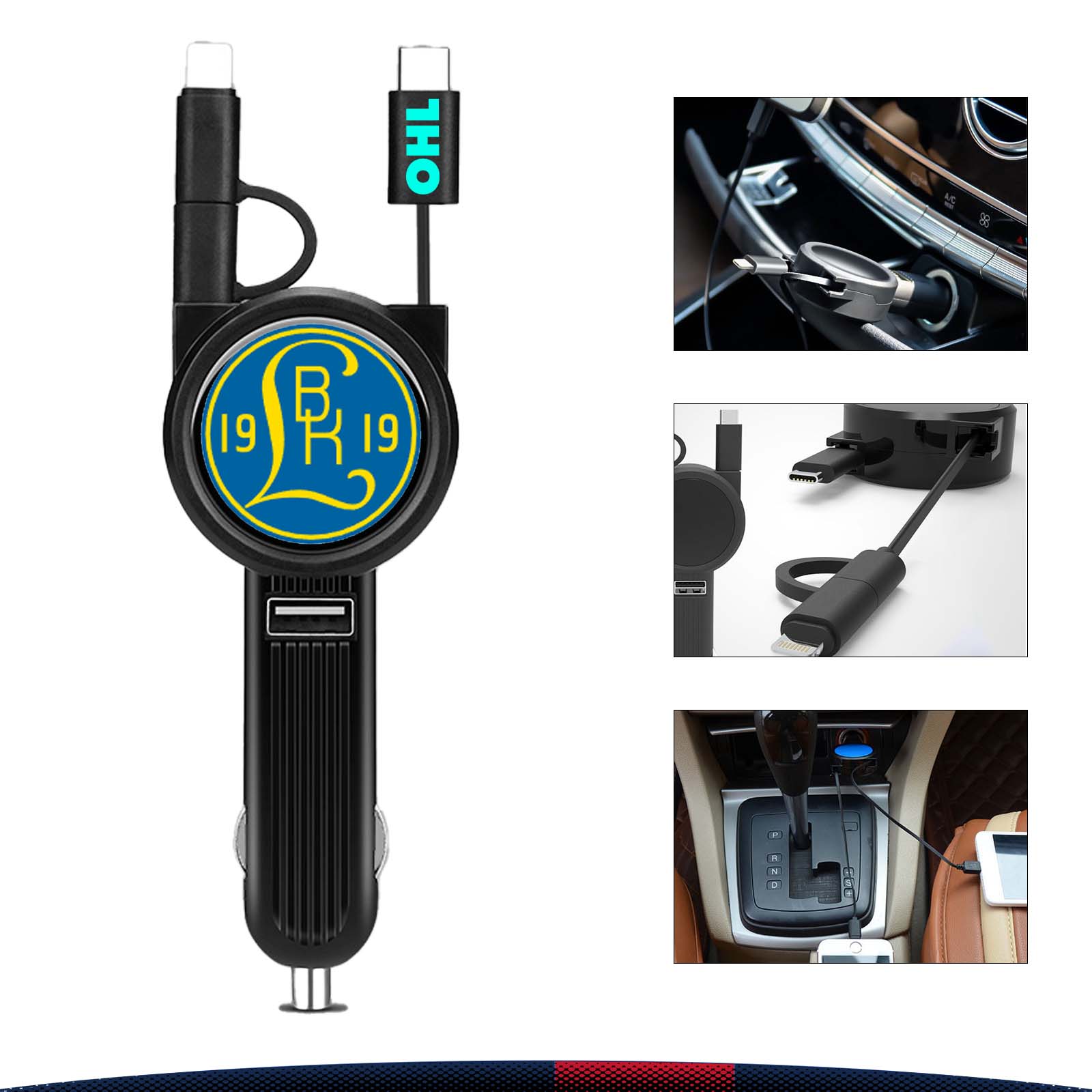 Mike Retractable Car Charger 2