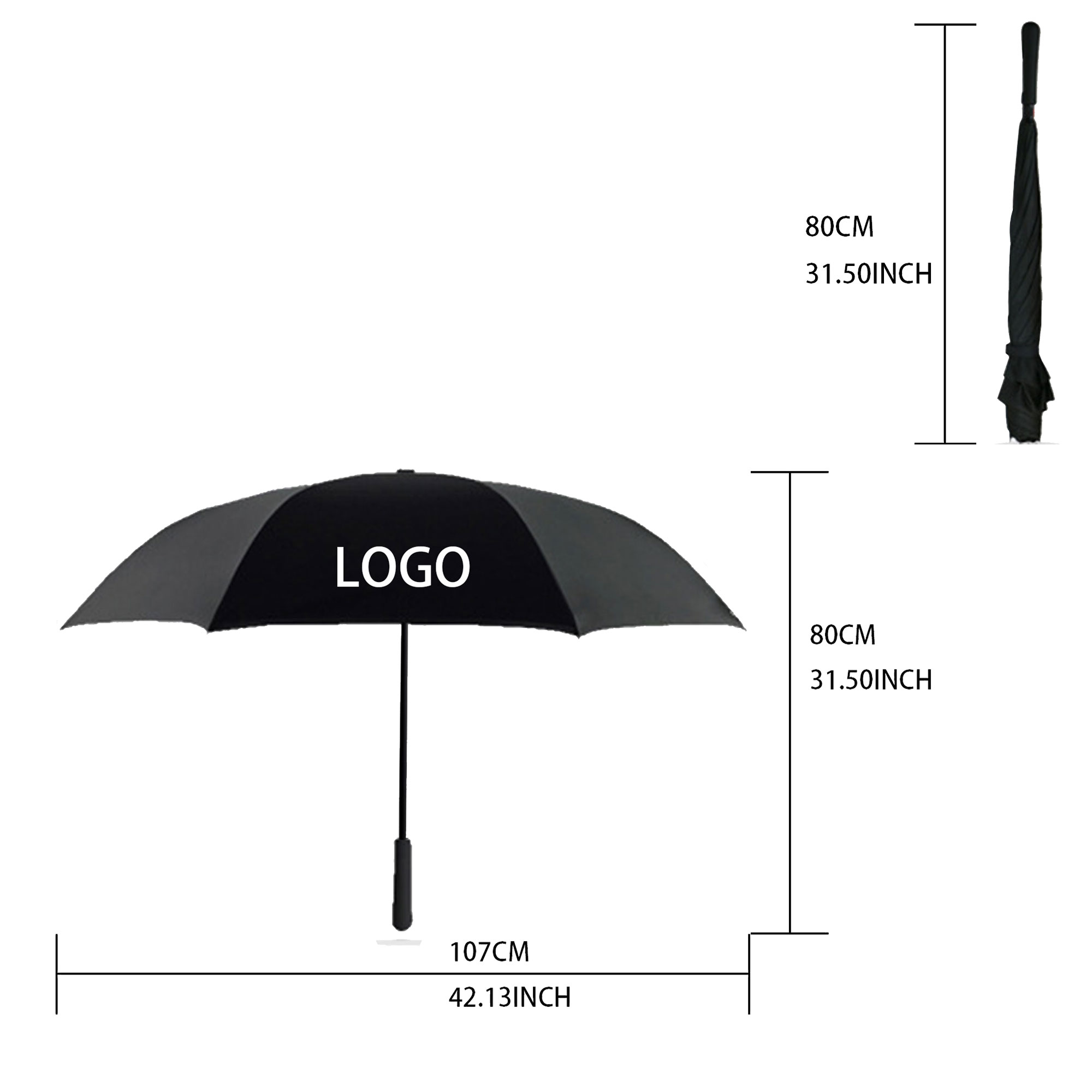 C-type Car Umbrella Dual-person Reverse Gift Ad Umbrella 1
