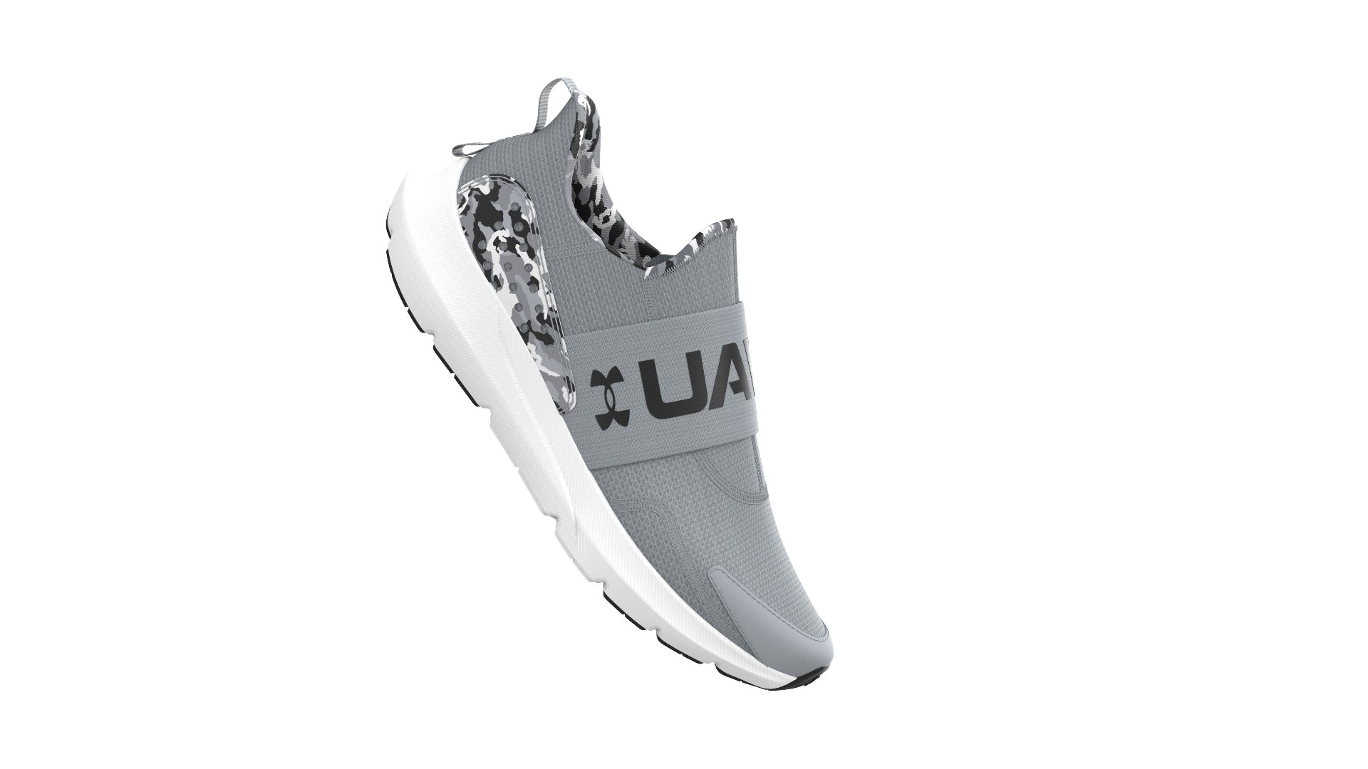 Boys' Grade School UA Surge 3 Slip Printed Running Shoes 3