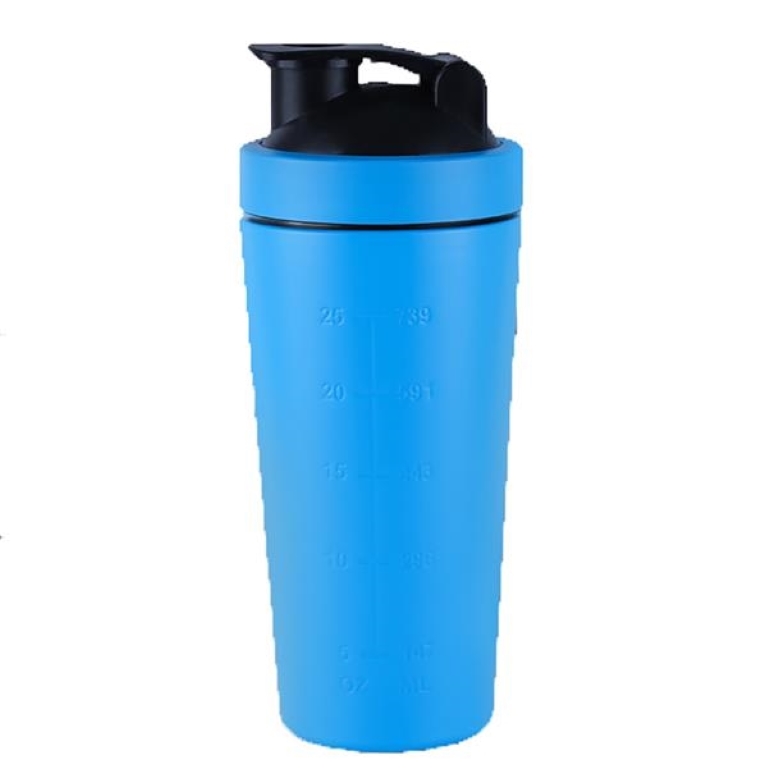Classic Insulated Stainless Steel Shaker Bottle for Protein, custom water bottle with logo imprint 2
