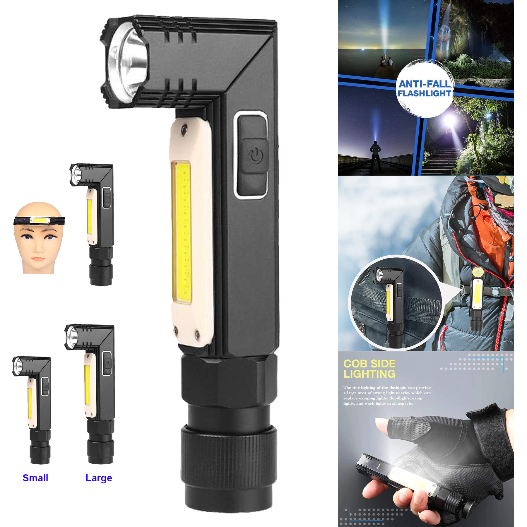 Multifunctional Magnet Anti-Fall Flashlight