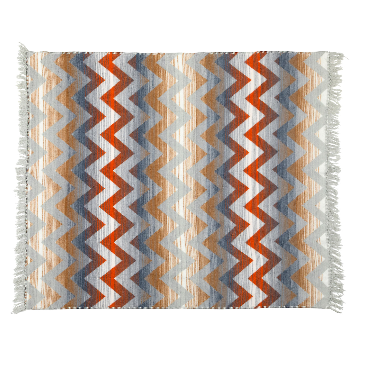 Santa Fe Chevron stripe blanket made of 58% Recycled cotton, 32% Acrylic, 10%Polyester 2
