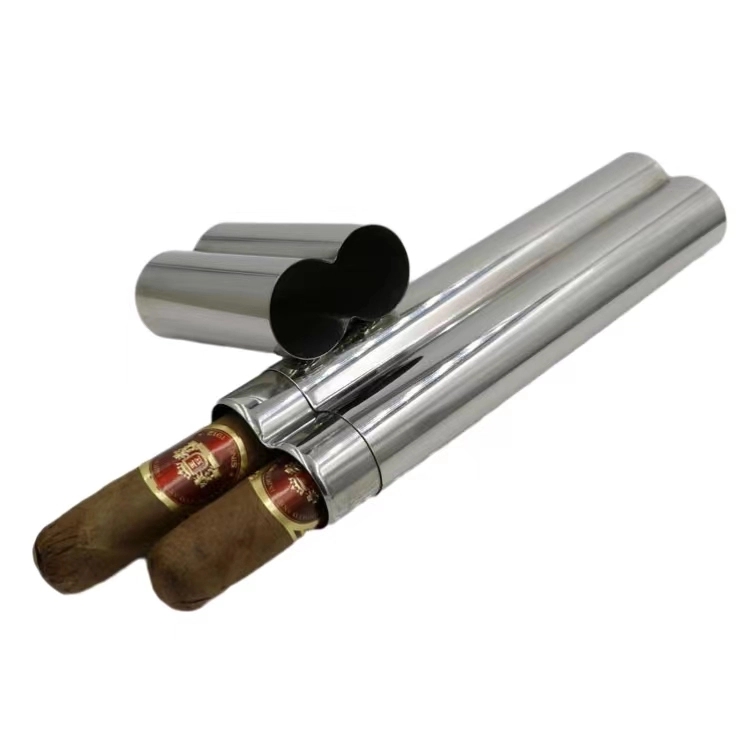 Custom Stainless Steel Cigar Tube Moistureproof 3