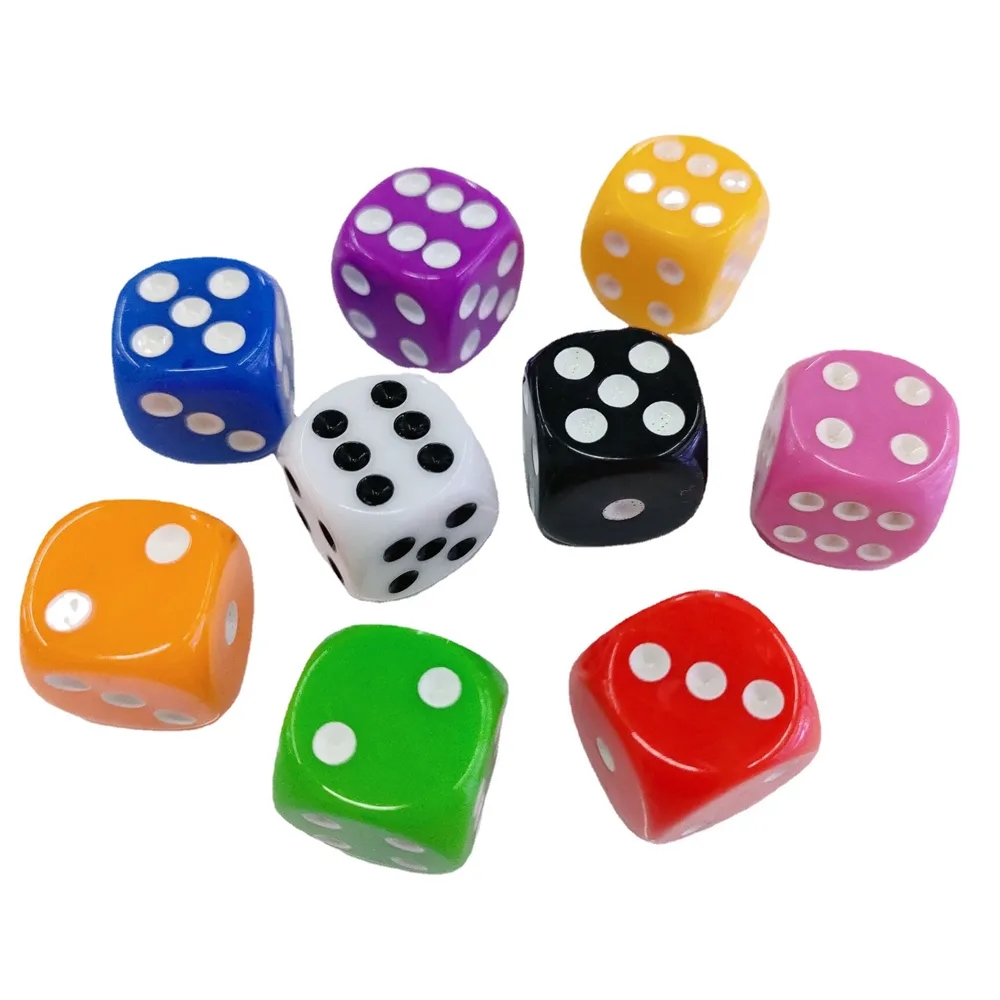 Custom Acrylic Dice in Round Corner 9