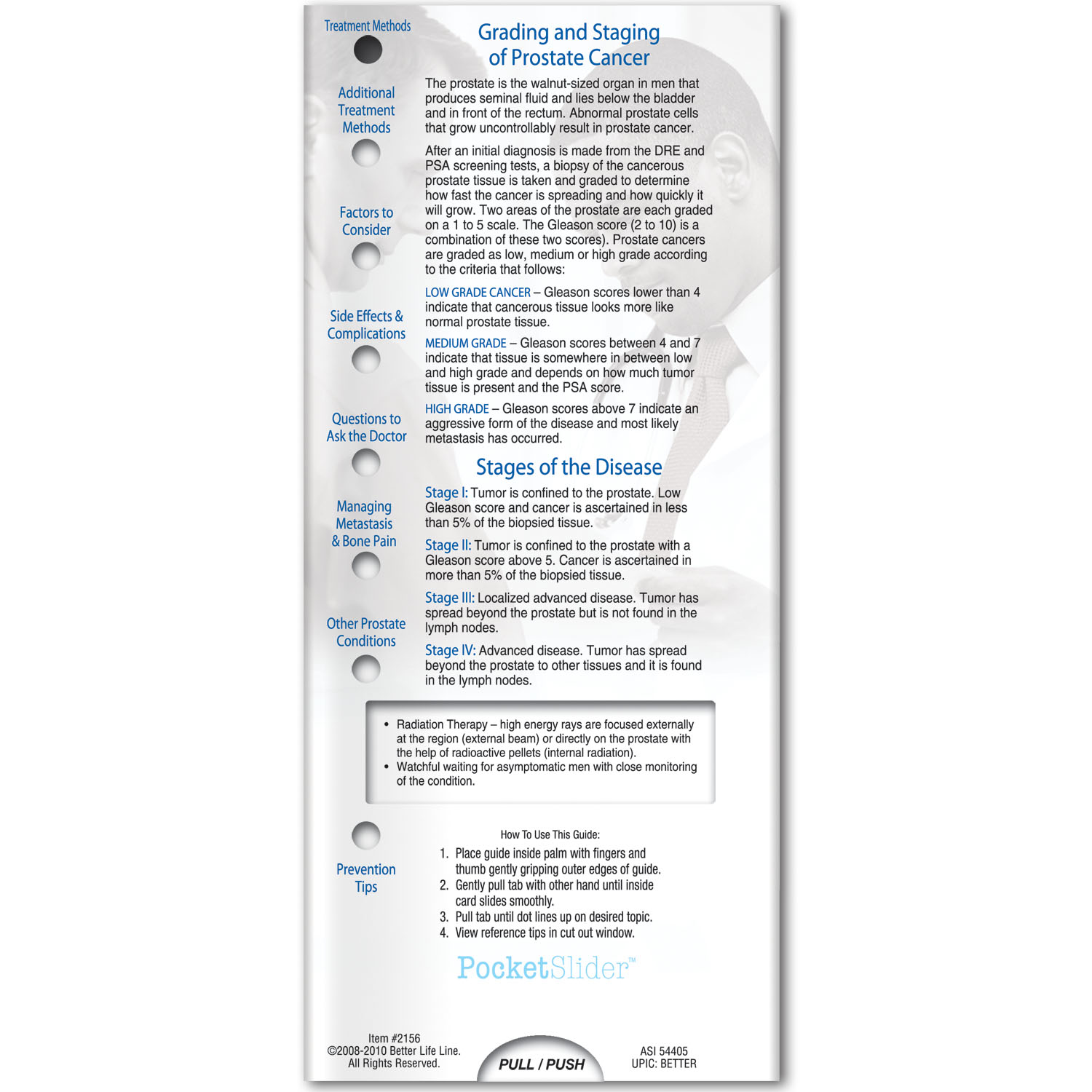 Pocket Slider - Facts About Prostate Cancer 3