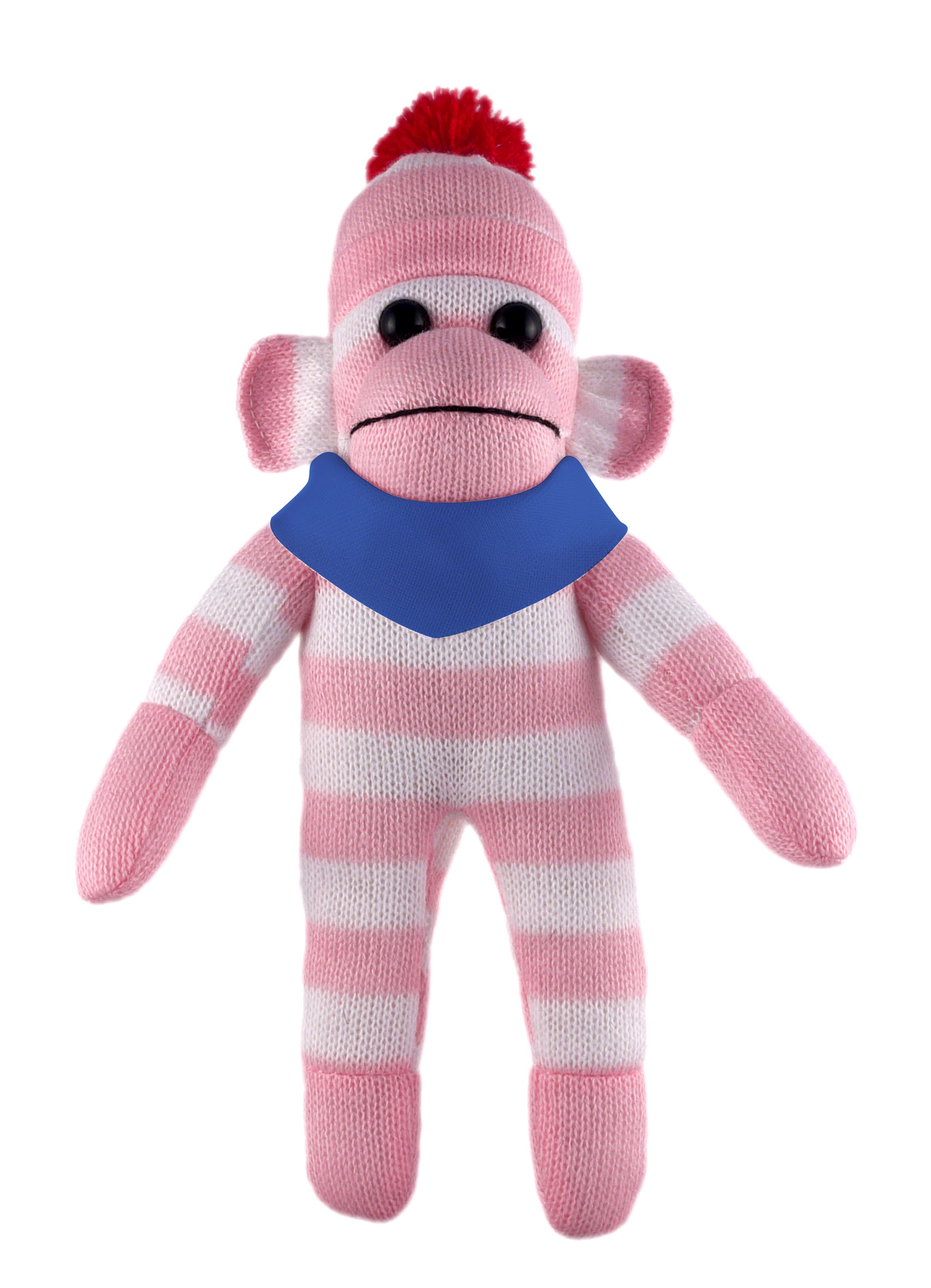 Pink Sock Monkey (Plush) with Bandana 4