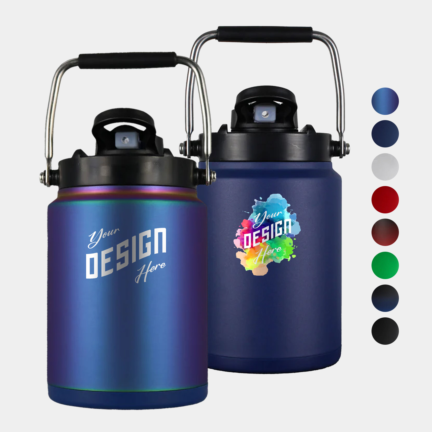 64 oz Ice Shaker® Stainless Steel Insulated Half Gallon Water Jug 2