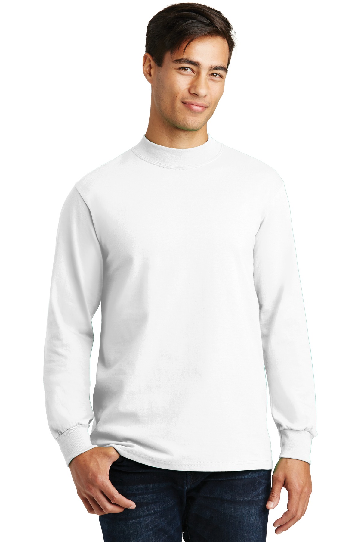 Port & Co Essential Mock Turtleneck. PC61M 5