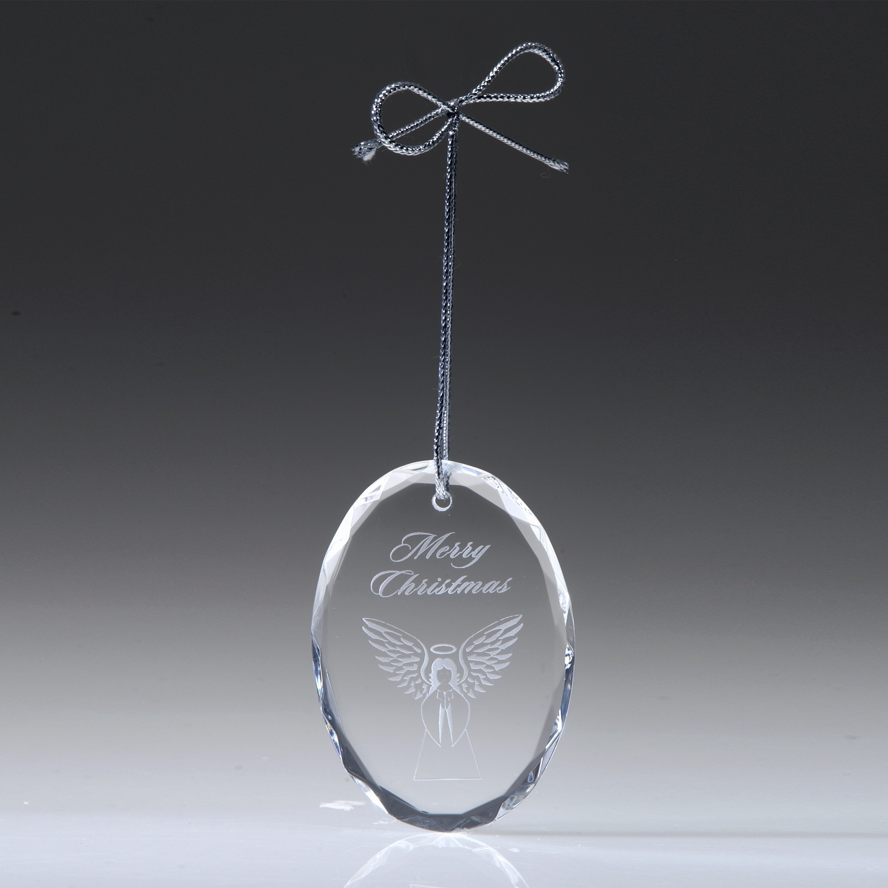 Oval Optic Crystal Ornament 4