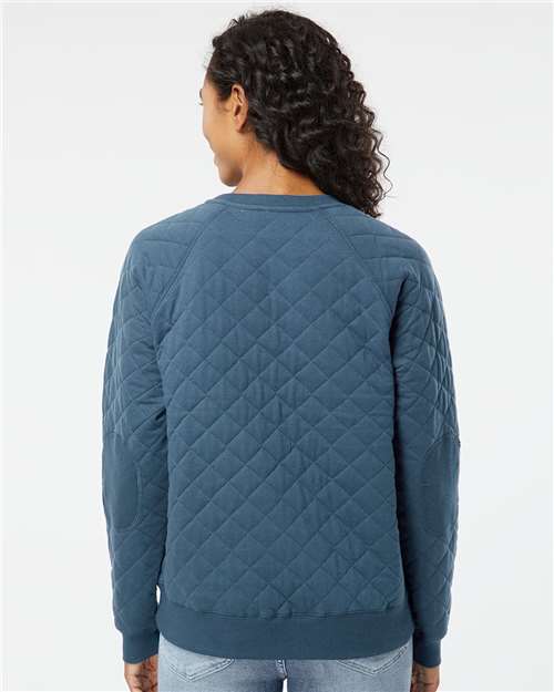 Women's Quilted Crewneck Pullover - R08 9