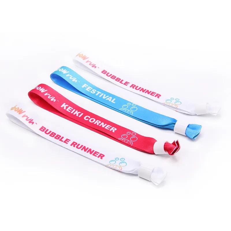 One Time Use Polyester Sublimation Event Wristband 2