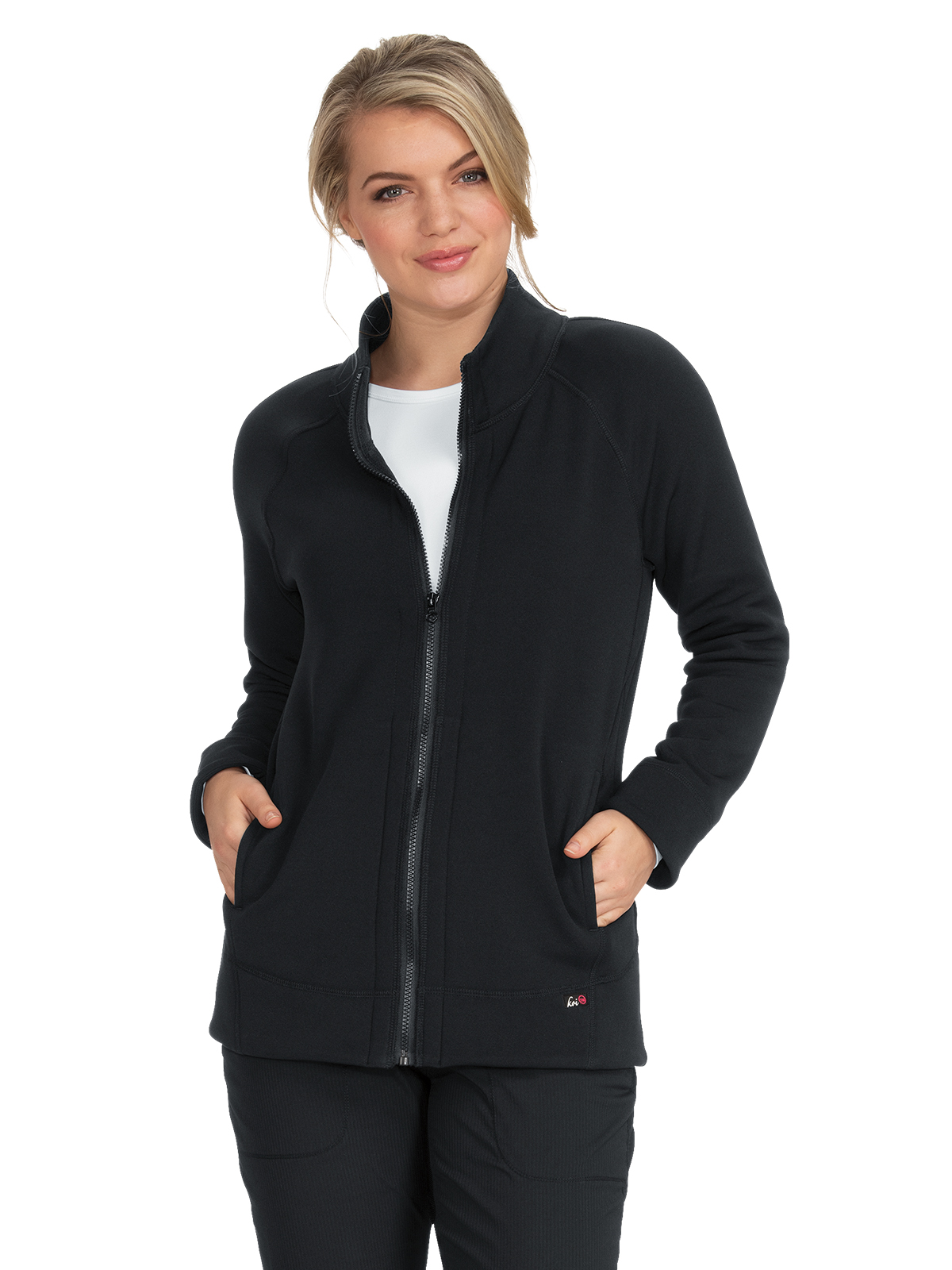 koi - Lite - Women's Two-Pocket Super Soft Fleece Wellness Jacket