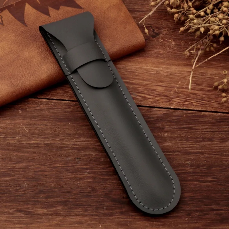 Standalone PU Leather Flip Cover Pen Organizer 7