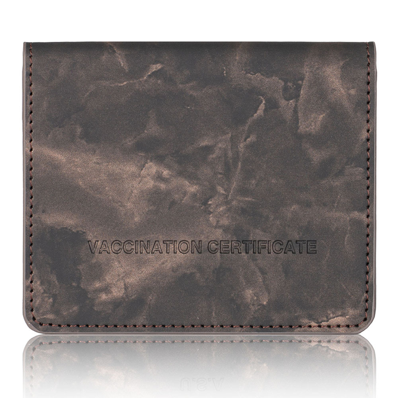 Various Colors PU Leather Vaccine Card Holder 8