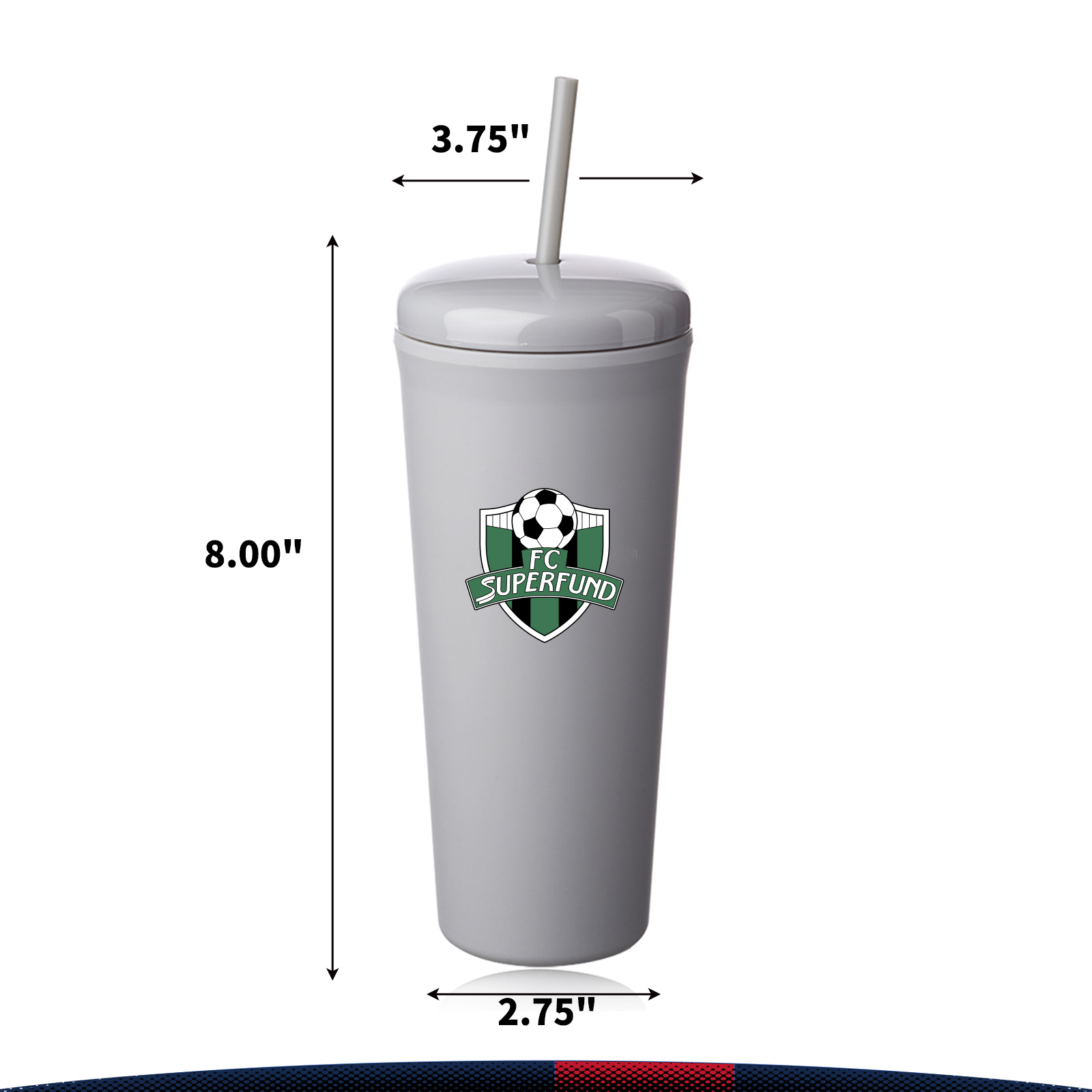 25 oz. Ayparen Dome Plastic Tumbler 8