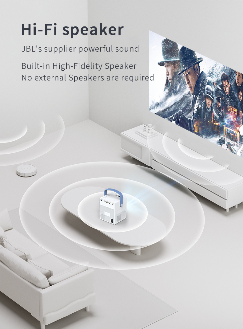 Mini Full HD 4K Smart Projector 3