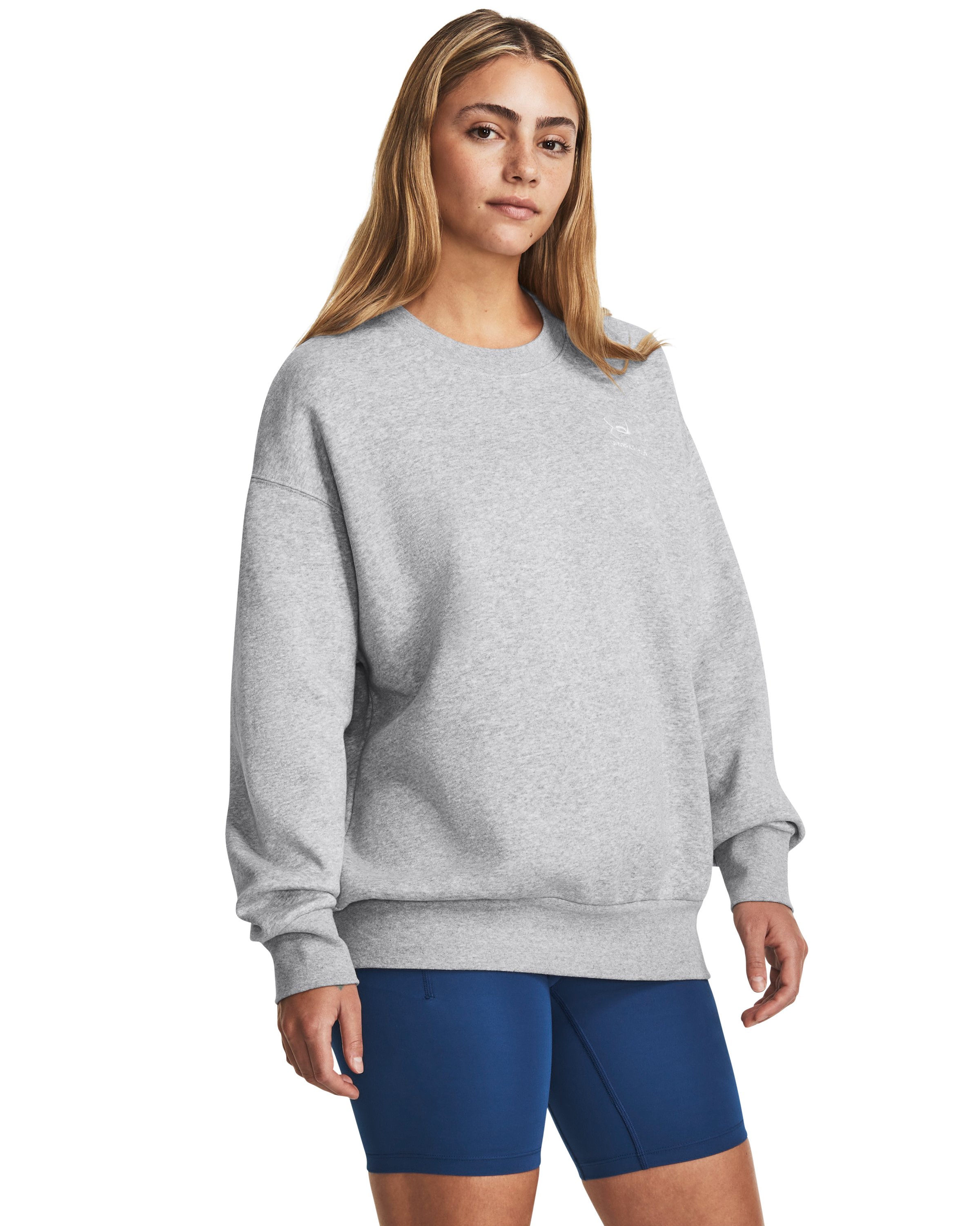 UA Icon Fleece Women's Oversized Crew 6