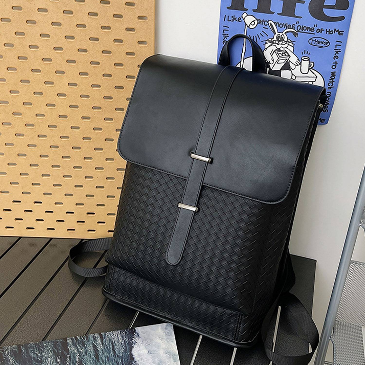 Large PU capacity business backpack 5