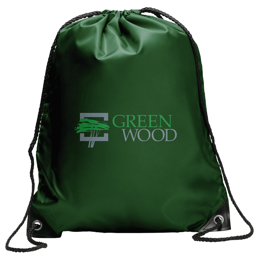 Polyester Drawstring Bag w/ Custom Logo 8