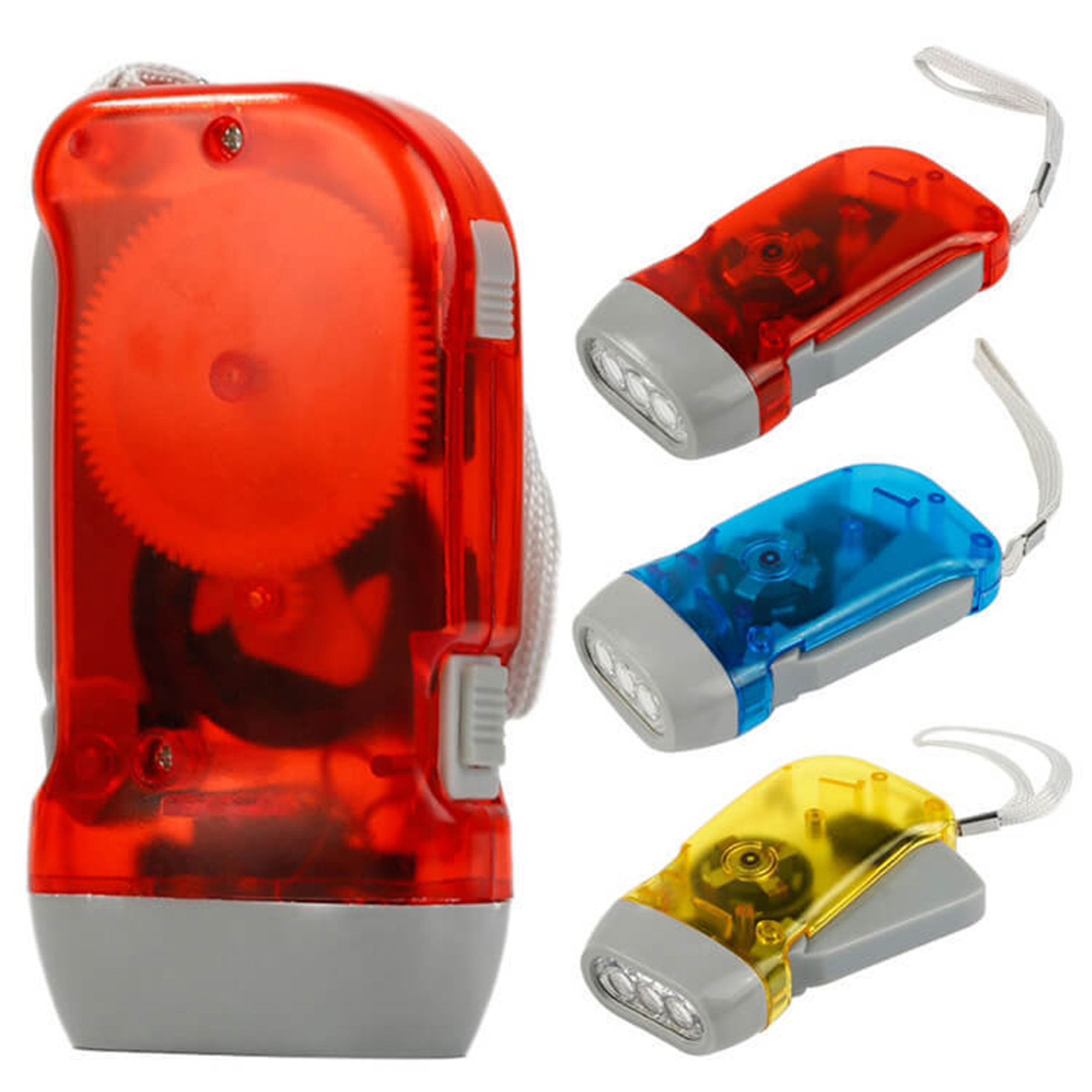 Hand Crank Flashlight With Led Bright Light 2