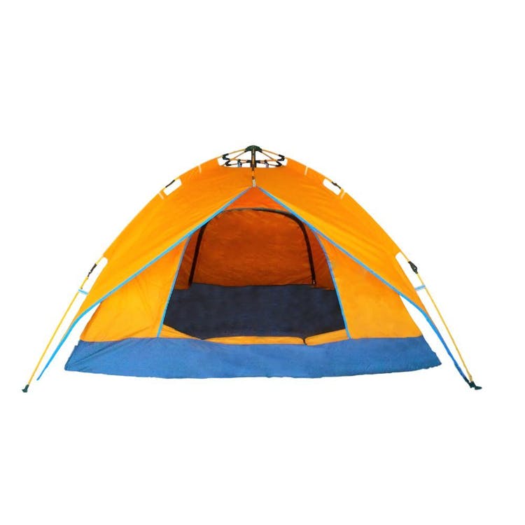 Camping Tent - Orange 4-Person 94" x 82" x 55" 2