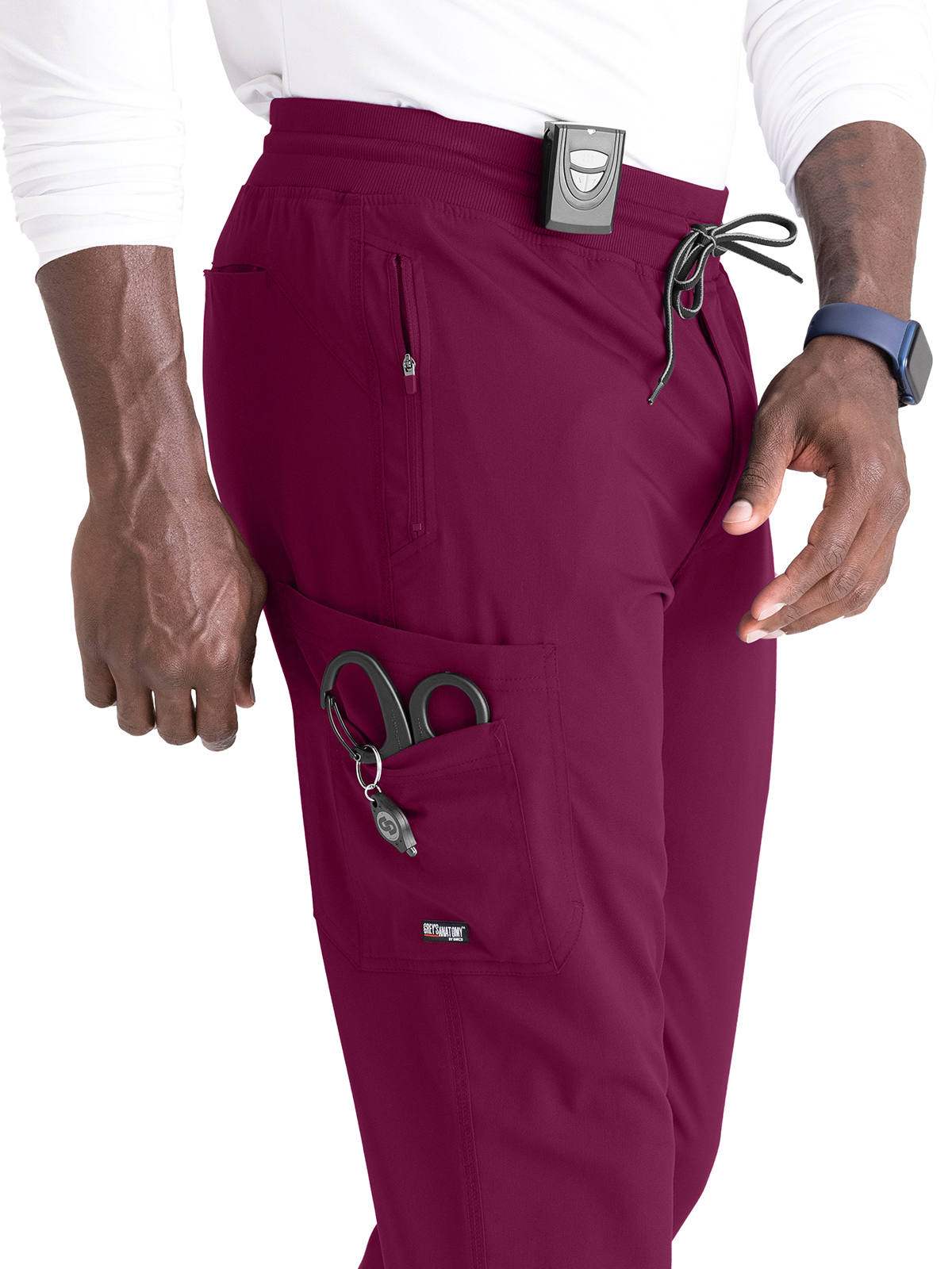 Grey's Anatomy Spandex Stretch - Men's Five-Pocket Murphy Jogger Scrub Pant 33