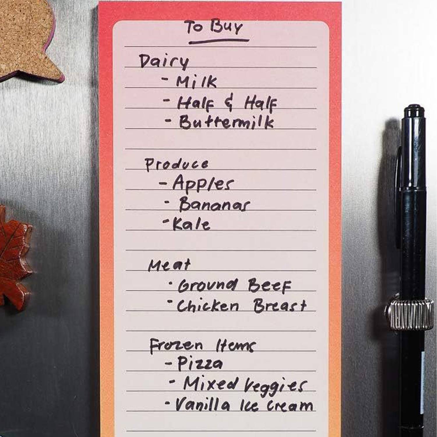 Magnetic Fridge Notepads for To-Do Lists Grocery 8