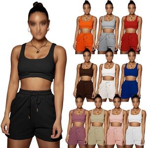 Tracksuit Outfit Two Piece Short Sets 4