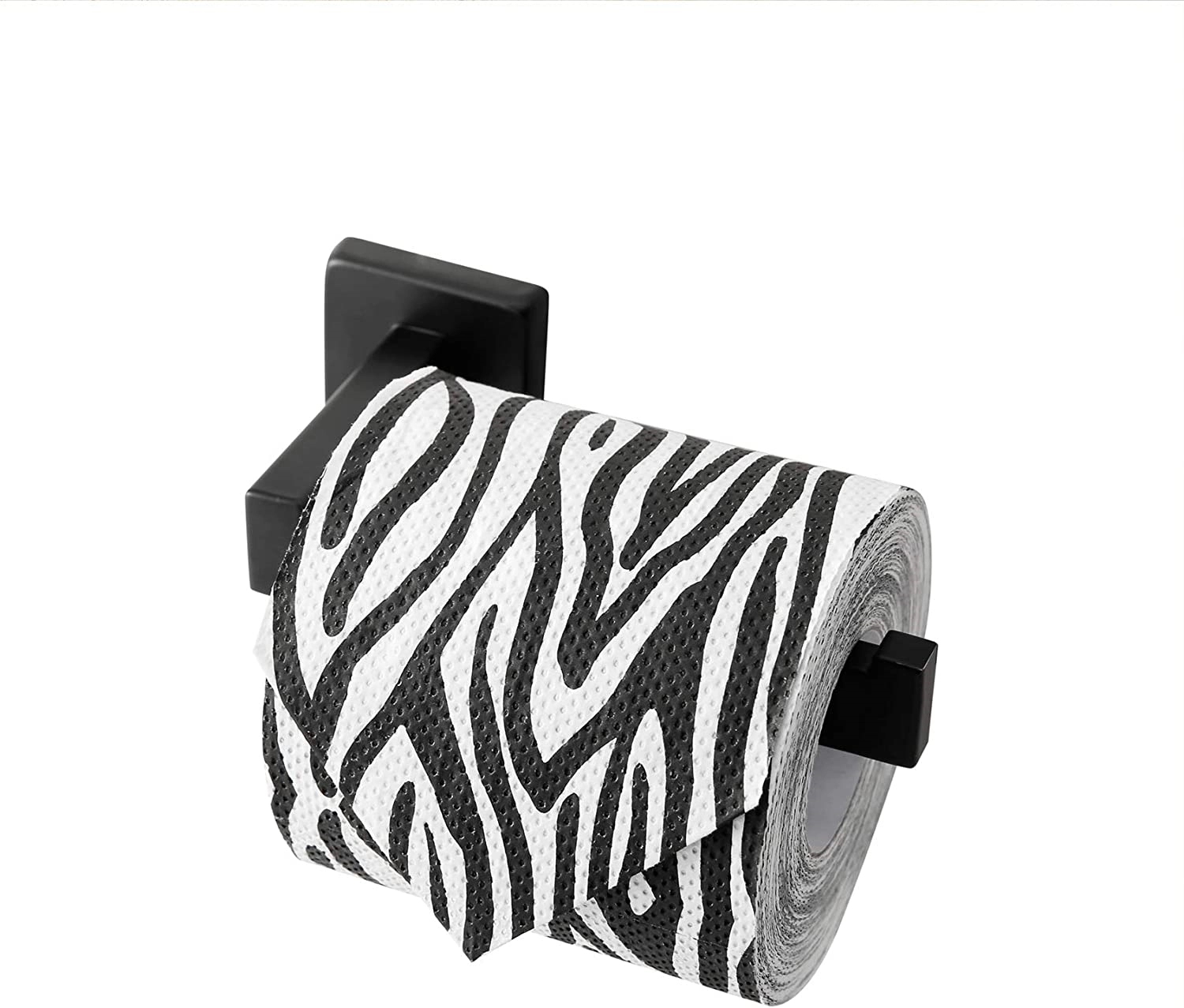 Custom Black And White Stripes Printed Toilet Paper 2