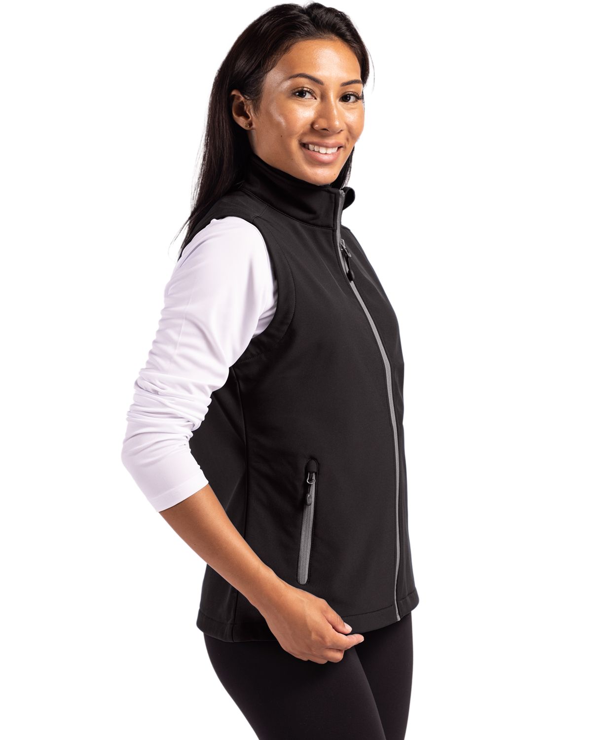 Tempo Stretch Full Zip Womens Softshell Vest