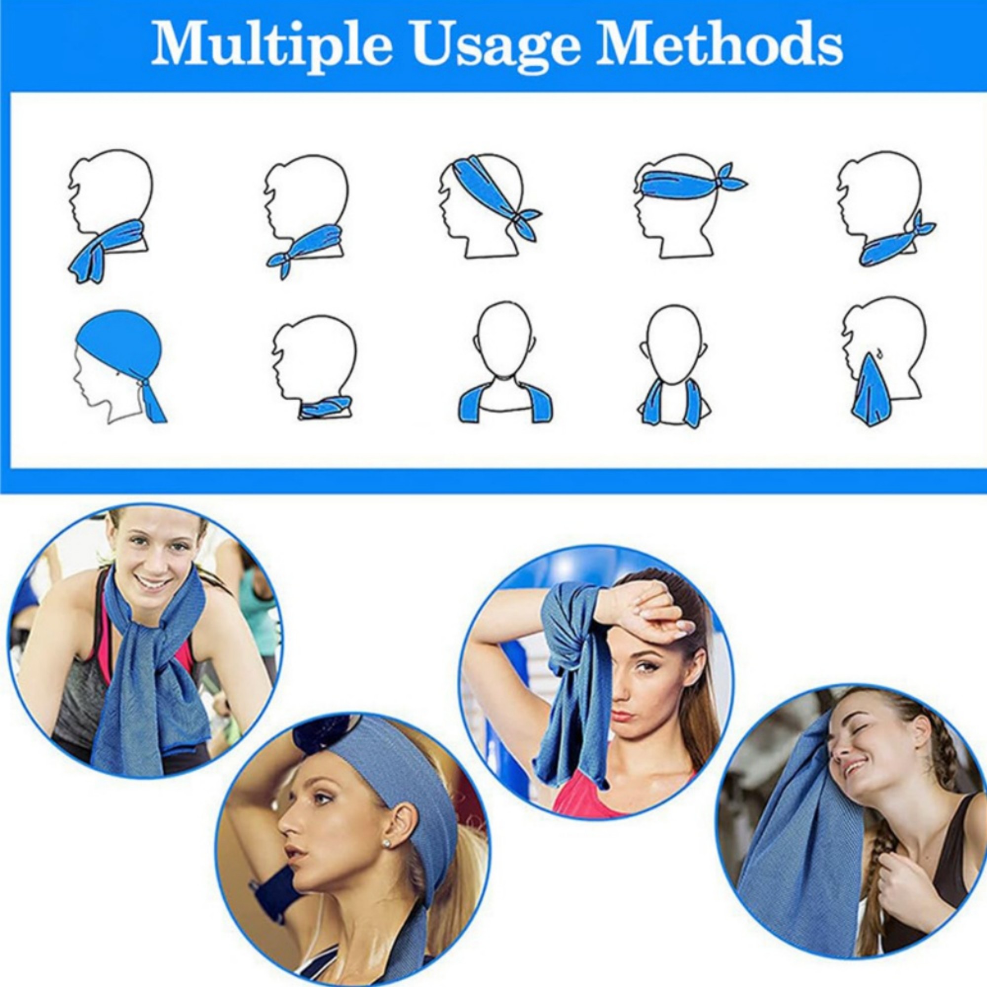 Quick Dry Sports Cooling Sun Protection Poncho Towel 13