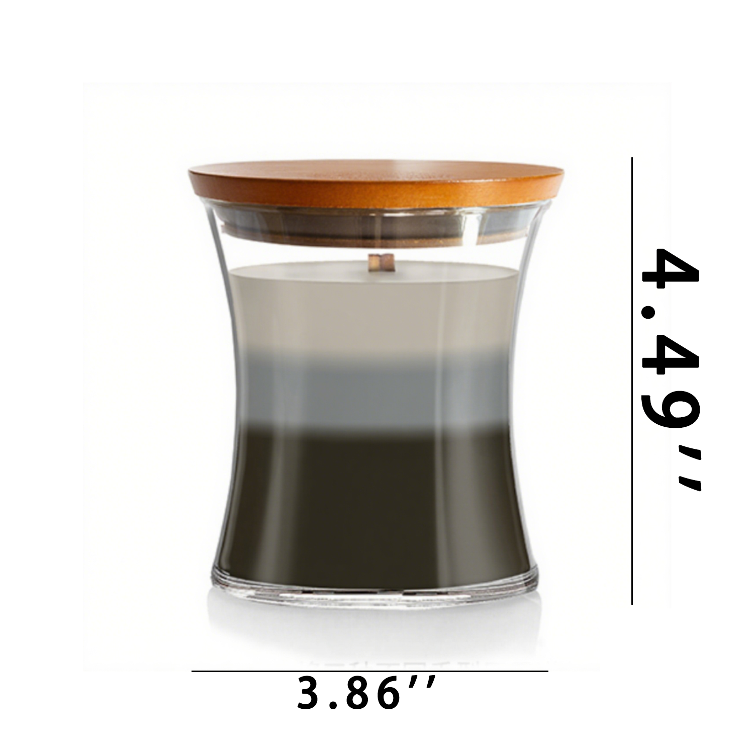 10oz Household Glass Scented Candle w/ Bamboo Lid 7