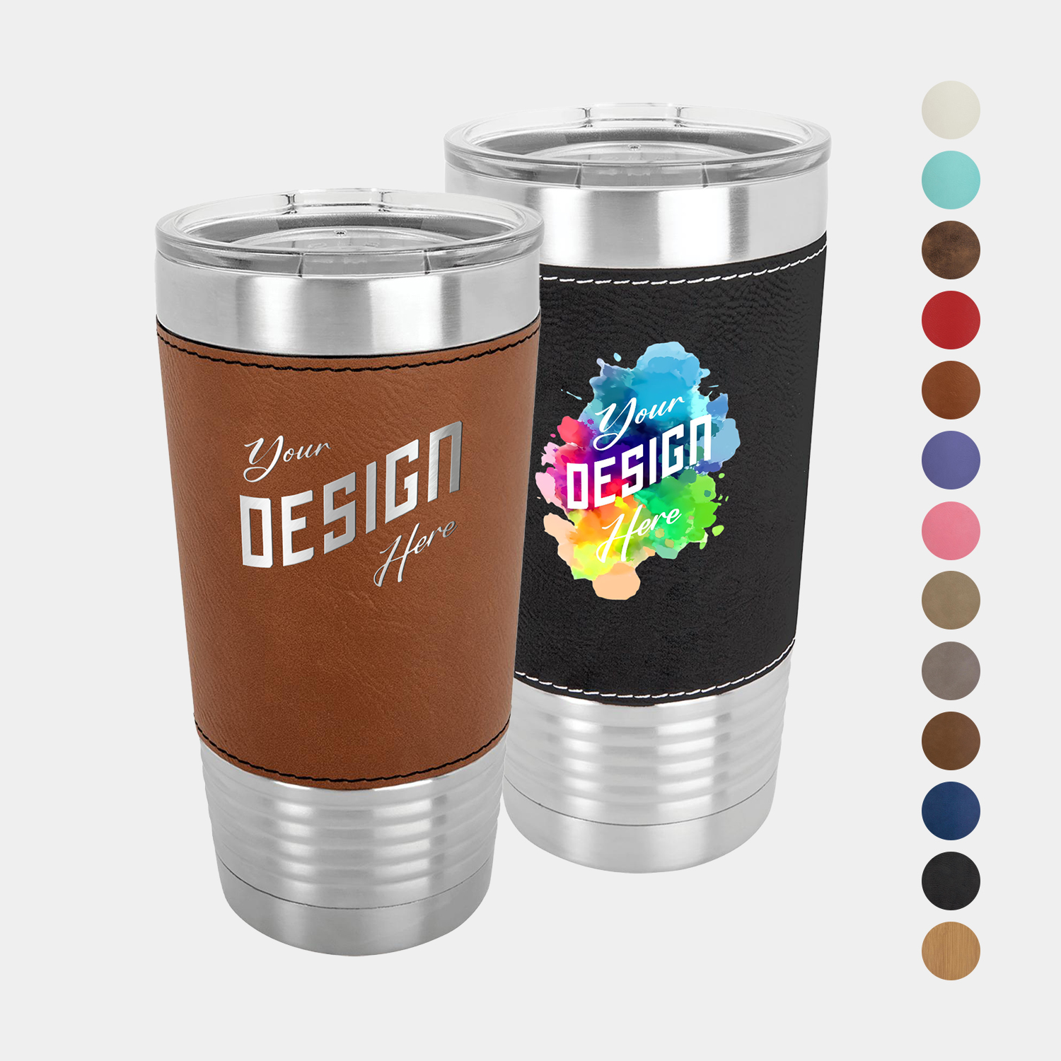 20 oz Polar Camel® Laserable Leatherette Insulated Tumbler 2