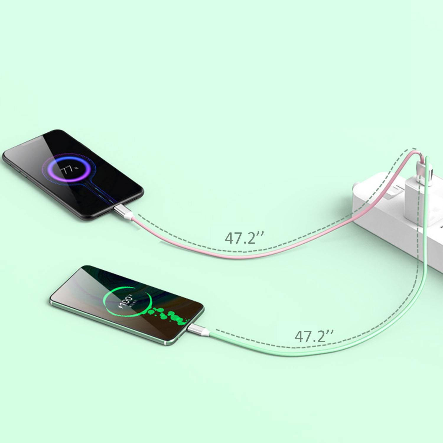 5A super fast charging one to three data cable 2