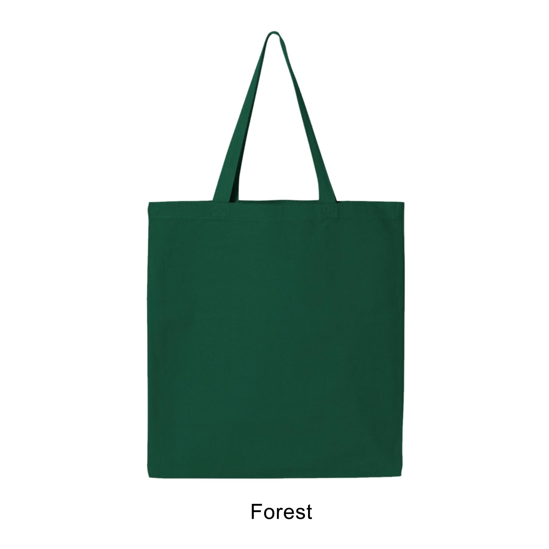 12 oz. Canvas Promotional Colored handle Tote Bag 21