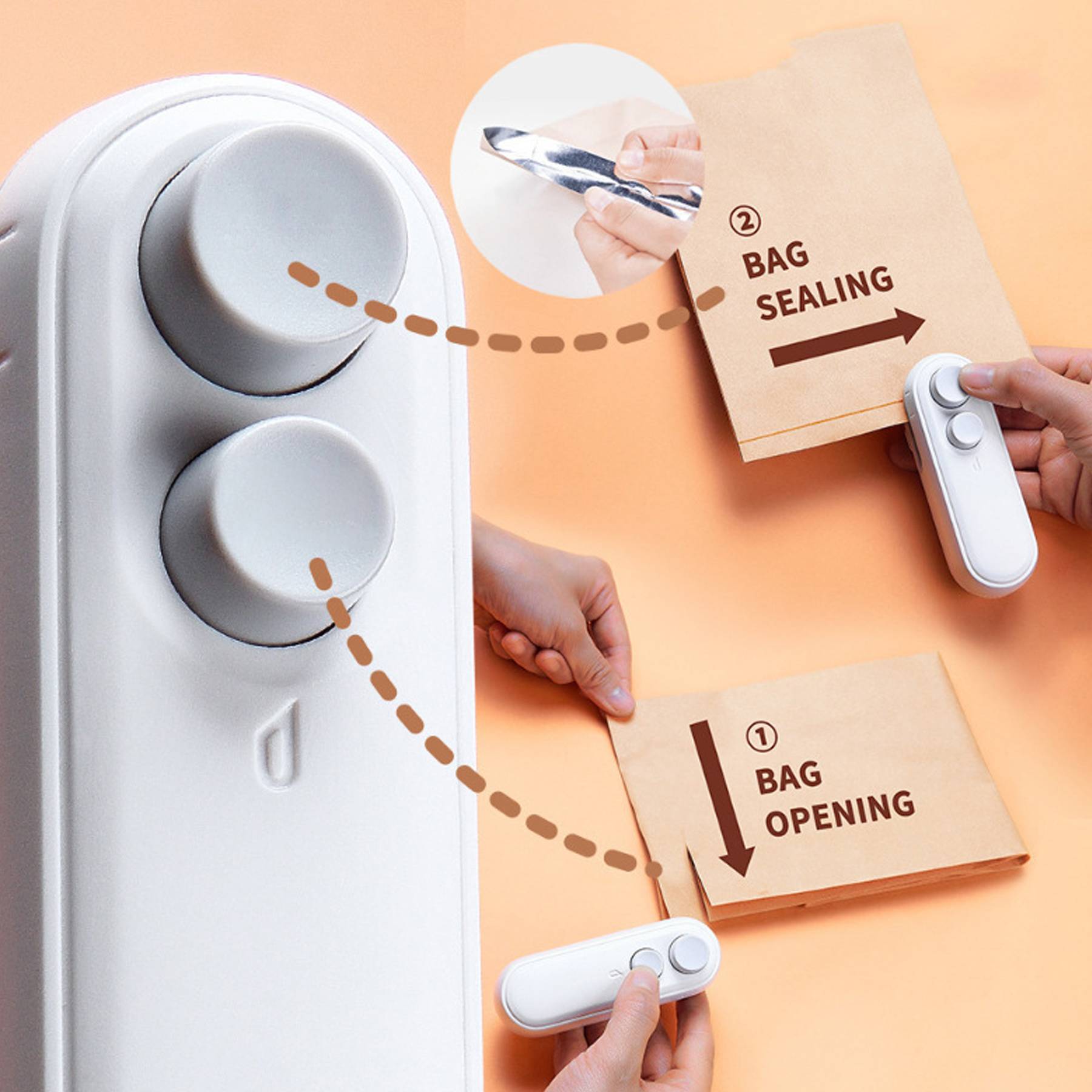 Convenient Hand Pressure Heat Sealer 3