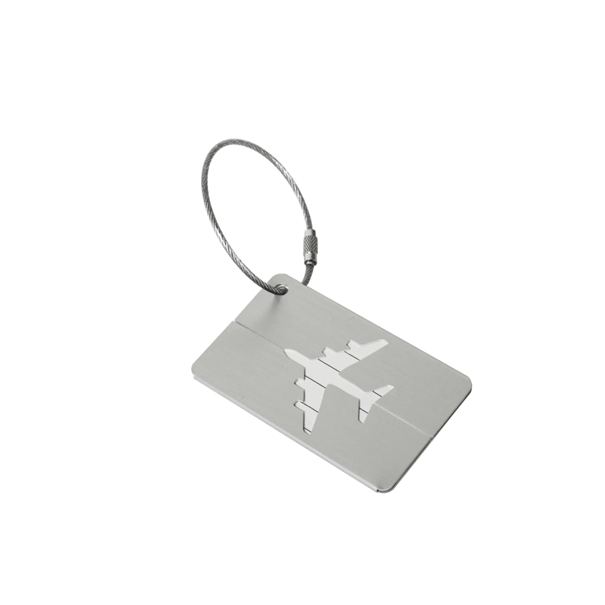 Metal Airplane Luggage Tag for Boarding 3" x 1.7" 14