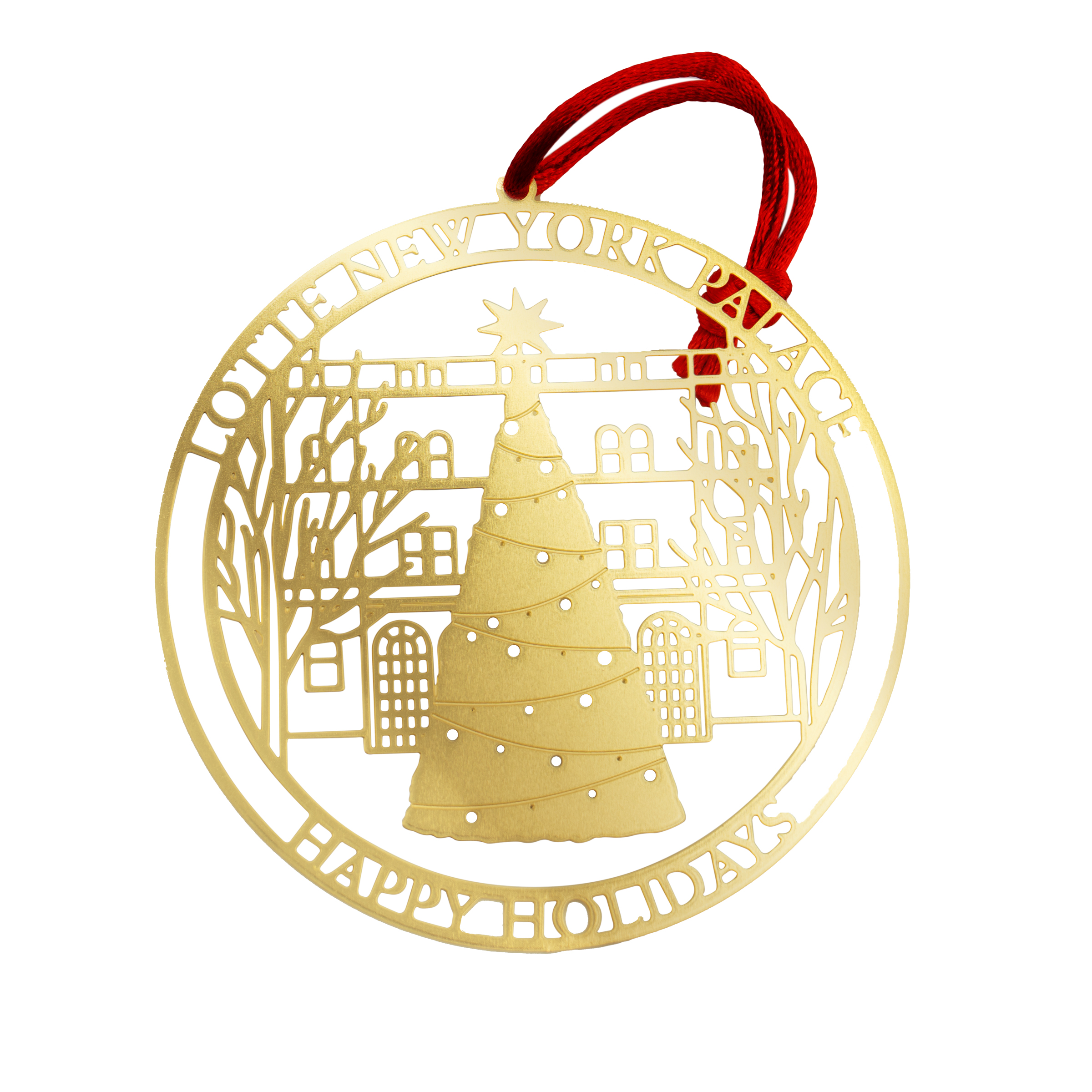 Custom Etched Brass Holiday Ornaments 2" 8
