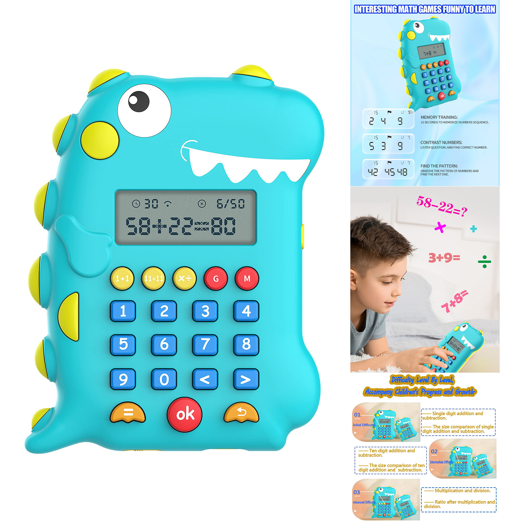 Electronic Math Games for Kids 6-8