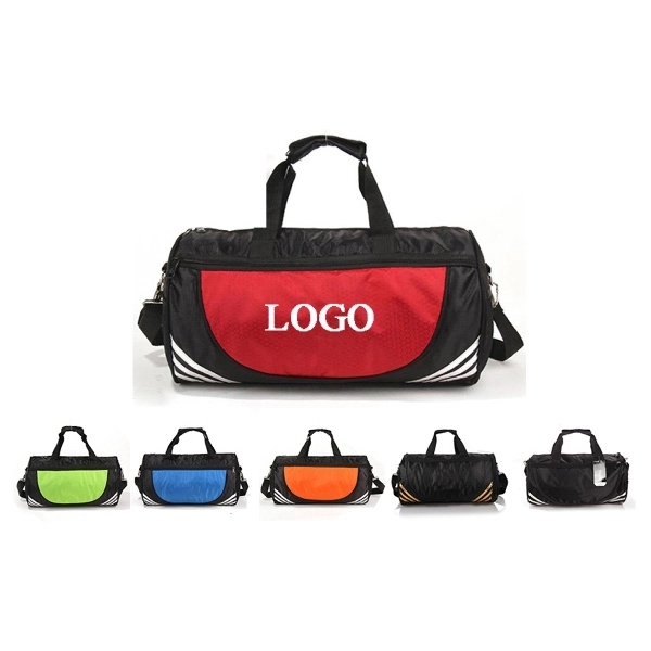 Zippered Travel Barrel Duffle Bag 1