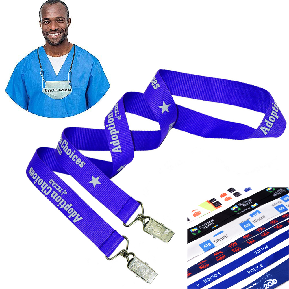 3/4" Mask Holder Lanyards 1