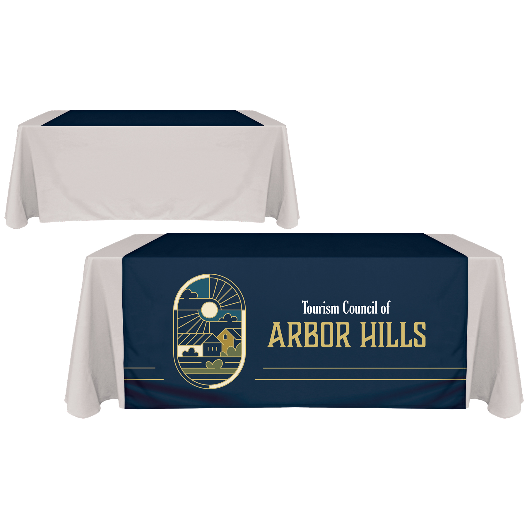 60" x 60" Digitally Printed Table Runners 2