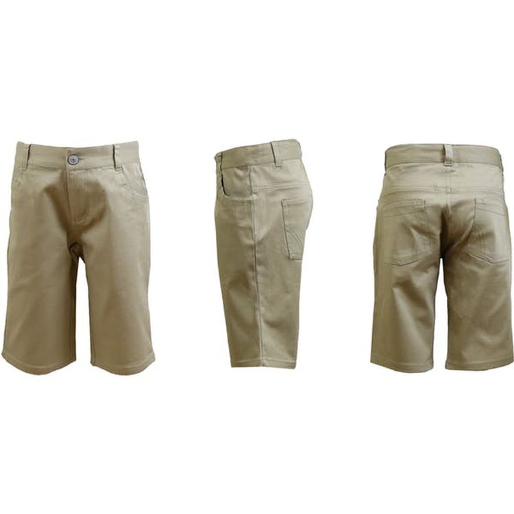Girl School Uniform Shorts - Khaki Size 10 2