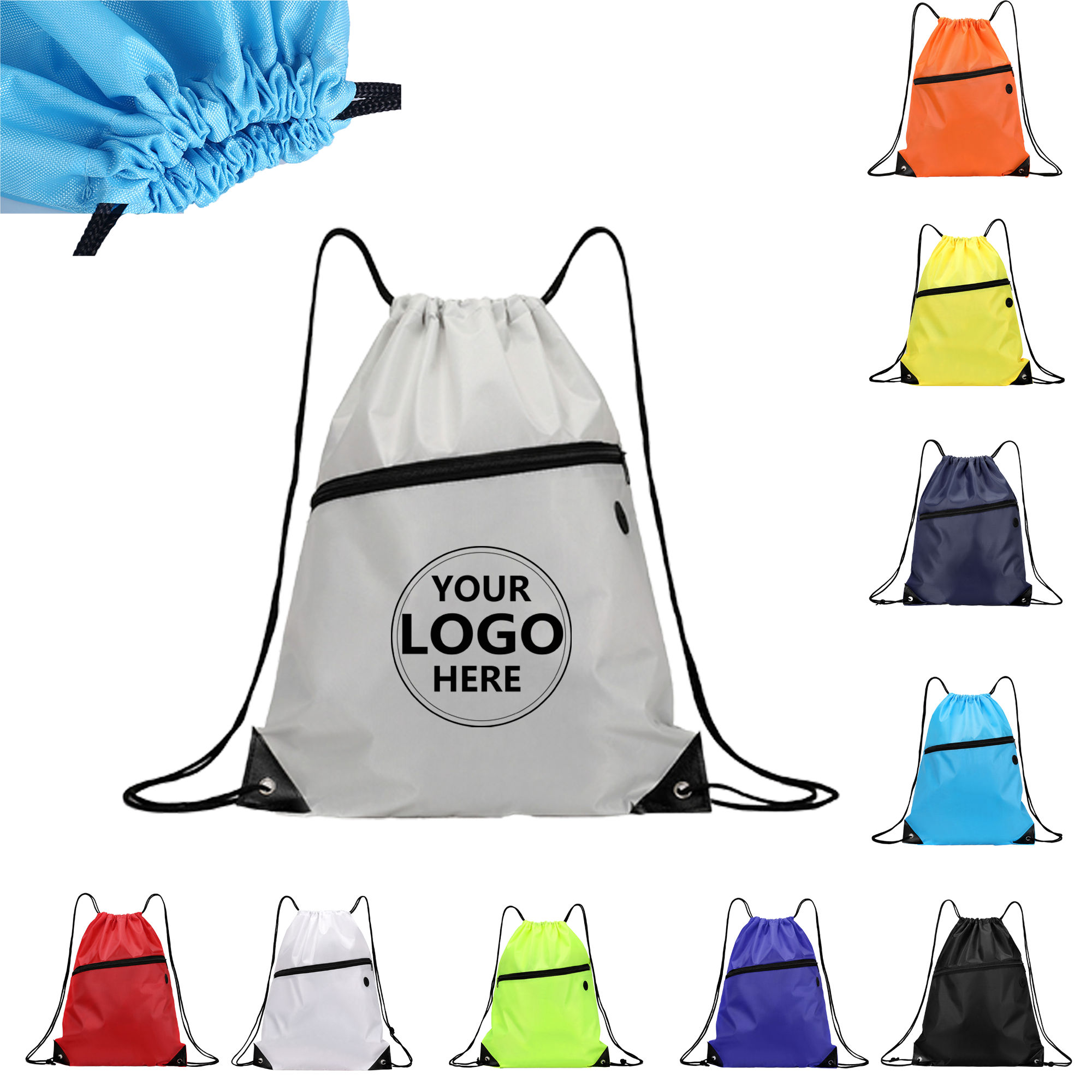 Oxford Fabric Drawstring Backpack 2