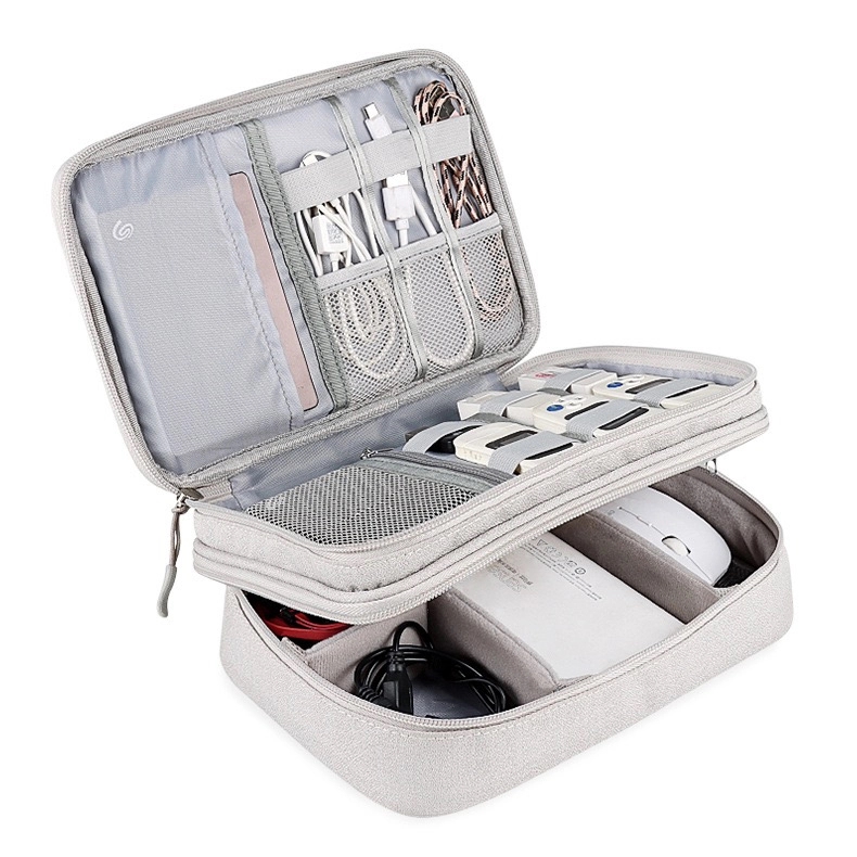 Dual Layers Travel Gear/ / Tech Accessories Organizer Bag 6